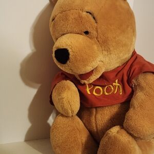 Disney Winnie the Pooh Plush - Tan and Red